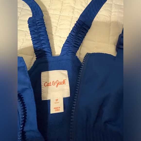 Cat and Jack Toddler Boys Snow Bibs in Royal Blue - Picture 2 of 4